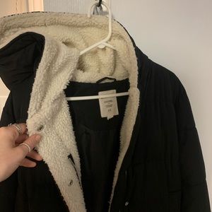 Garage Long Sherpa Lined Jacket